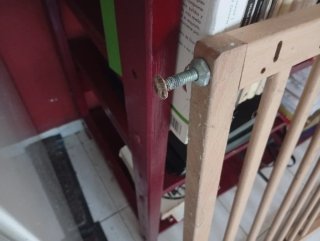 Barrera seguridad extensible madera
