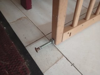 Barrera seguridad extensible madera