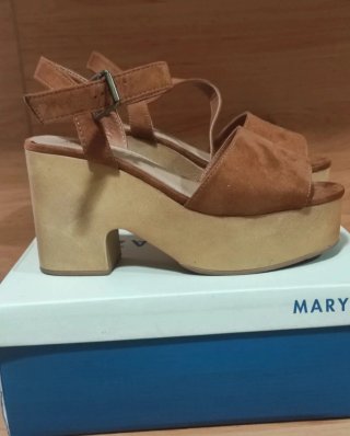 Sandalias Marypaz Marrones Talla 39