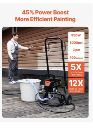 Pulverizador de Pintura VEVOR 950W a estrenar