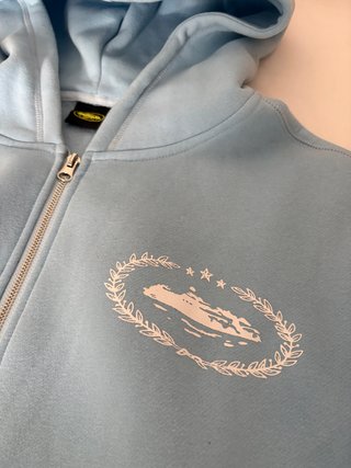 Sudadera Corteiz Azul con Cremallera