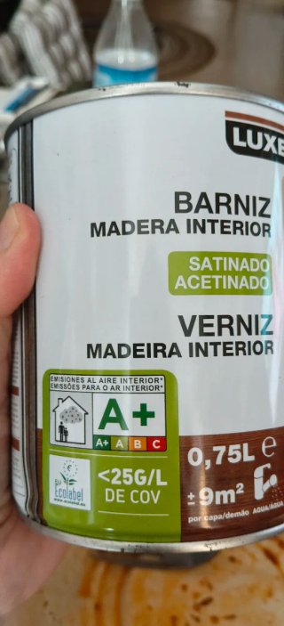 Barniz Madera Interior Satinado Luxens 0,75L