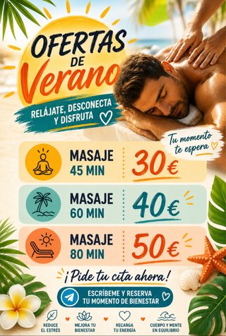 Masaje relajante masculino
