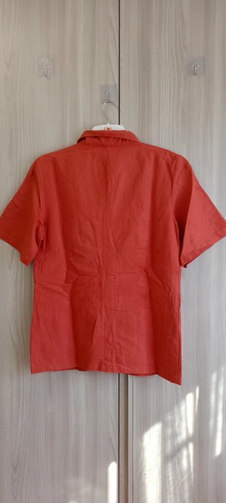 Camicia Lino Corallo Vintage Tg. 40