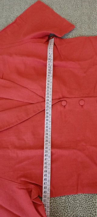 Camicia Lino Corallo Vintage Tg. 40