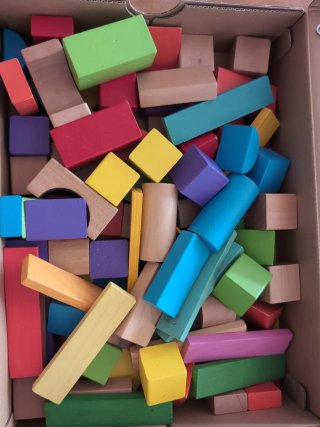Bloques de Construcción Madera Infantil
