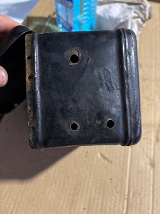 Caja Herramientas Moto Antigua Negra
