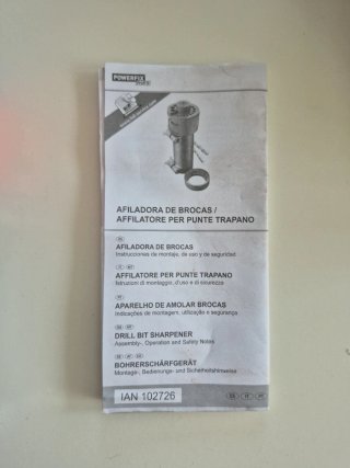 Afilador de brocas Powerfix Profi. 1 SOLO USO