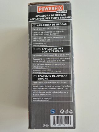 Afilador de brocas Powerfix Profi. 1 SOLO USO
