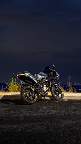 Aprilia RS50 Deportiva Negra/Azul