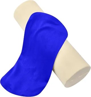 Cojín cervical elástico azul