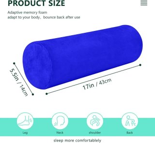 Cojín cervical elástico azul