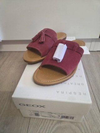 Sandalias Geox Ante Rosa y Marrón