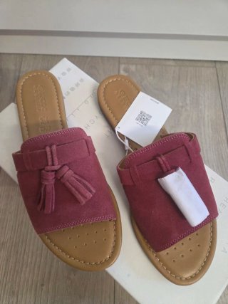 Sandalias Geox Ante Rosa y Marrón