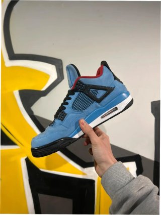 Air Jordan 4 Azul Negro Talla 44