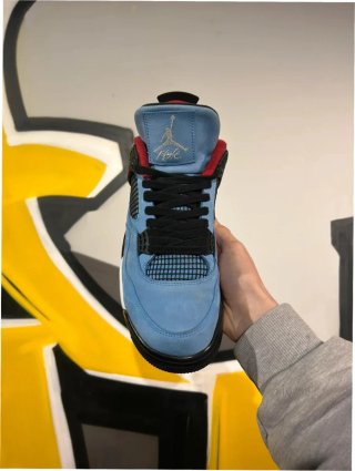 Air Jordan 4 Azul Negro Talla 44