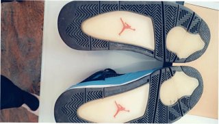 Zapatillas Jordan 4 Talla 39 Azul/Rojo