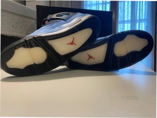 Jordan 4 Azul y Negro Talla 42
