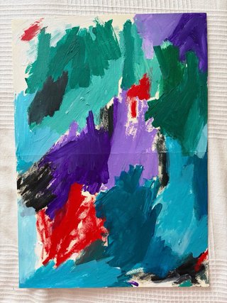 Díptico Obra de Arte Abstracta Original