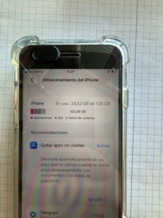 iPhone SE 128GB Negro con bateria al 98%