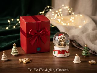 Thun Palla di Natale Panda Babbo Natale
