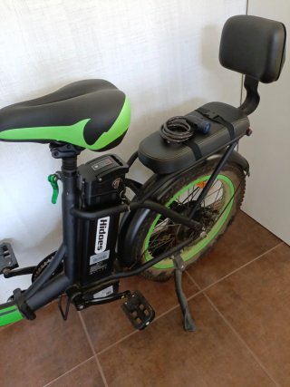 Bicicleta Eléctrica Hidoes Negra/Verde