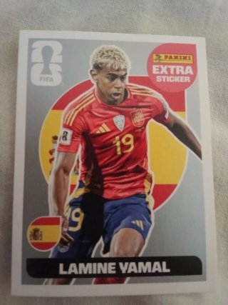 Lamine Yamal Extra Sticker Plata
