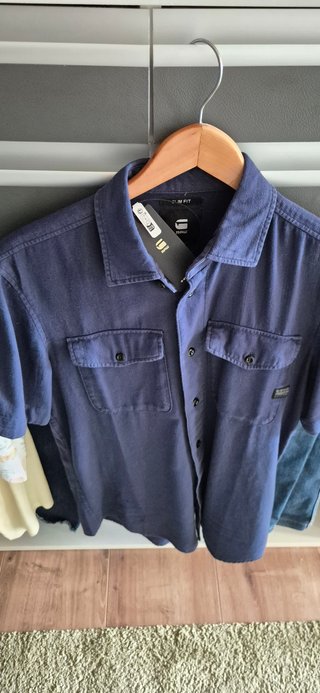 Camisa G-Star RAW manga corta azul marino