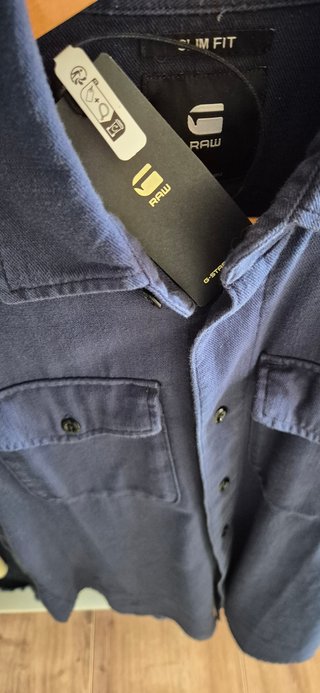 Camisa G-Star RAW manga corta azul marino