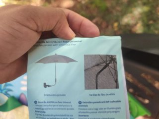 Sombrilla AntiUVA con flexo universal