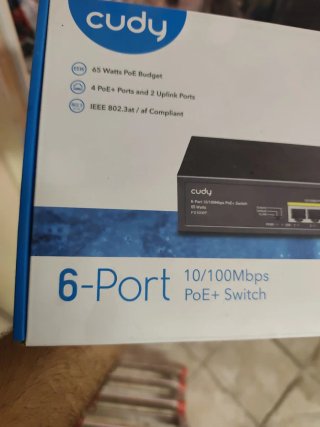 Cudy 6-Port 10/100Mbps PoE+ Switch
