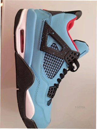 Zapatilla Jordan 4 Azul/Negro Talla 40
