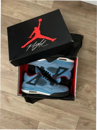 Jordan Retro 4 Azul Talla 45