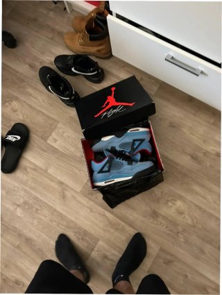 Jordan Retro 4 Azul Talla 45