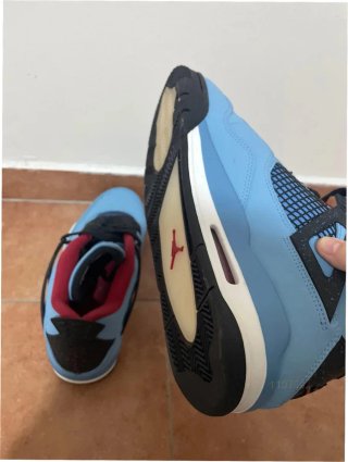 Jordan Retro 4 Azul y Negro Talla 42
