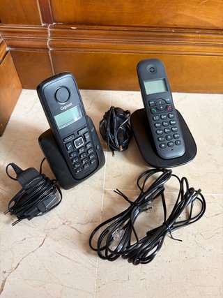 Set 2 Teléfonos Fijos Gigaset Negros