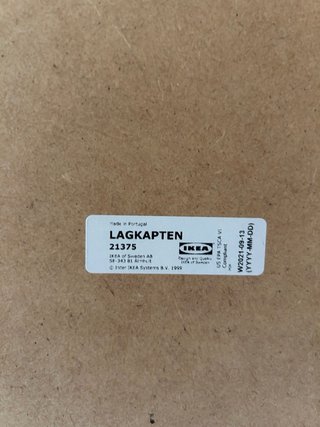 Mesa escritorio efecto roble Ikea LAGKAPTEN