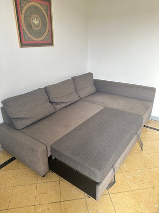 Sofá cama esquinero IKEA FRIHETEN gris