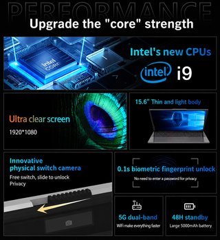 Laptop Intel Core i9 10980 16GB RAM 1TB SSD