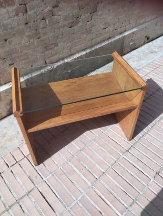 Mesa auxiliar Gavina mod Acca en nogal macizo