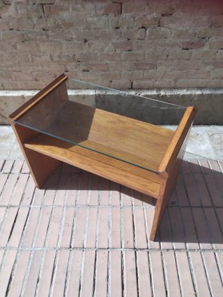 Mesa auxiliar Gavina mod Acca en nogal macizo