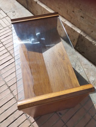 Mesa auxiliar Gavina mod Acca en nogal macizo