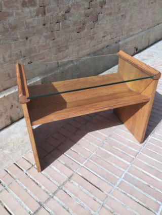 Mesa auxiliar Gavina mod Acca en nogal macizo