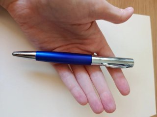 rOtring Initial Rollerball azul y cromado vintage