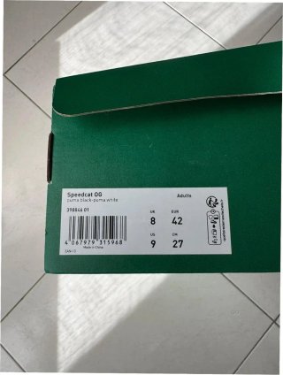 Puma Speedcat Talla 42 Negro/Blanco