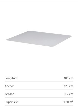 Protector de suelo para silla de oficina