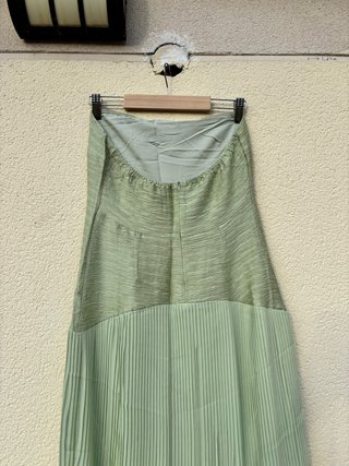 Vestido largo verde ceremonia