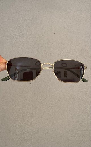 Gafas de Sol Armani Hombre Doradas Verdes Pequeñas