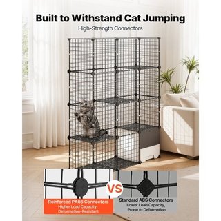 Jaula para Gatos de 4 Niveles 104.1x35.5x139.7 cm,