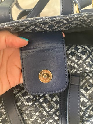 Bolso Tommy Hilfiger azul y dorado
